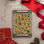 Italian Greyhound Dog Countdown Christmas Advent Holiday Card<br><div class="desc">Italian Greyhound Dog Countdown Christmas Advent Holiday Card features a watercolor of an Italian Greyhound with a Christmas hat and a Christmas suit. Funny design for Dog Lovers!</div>