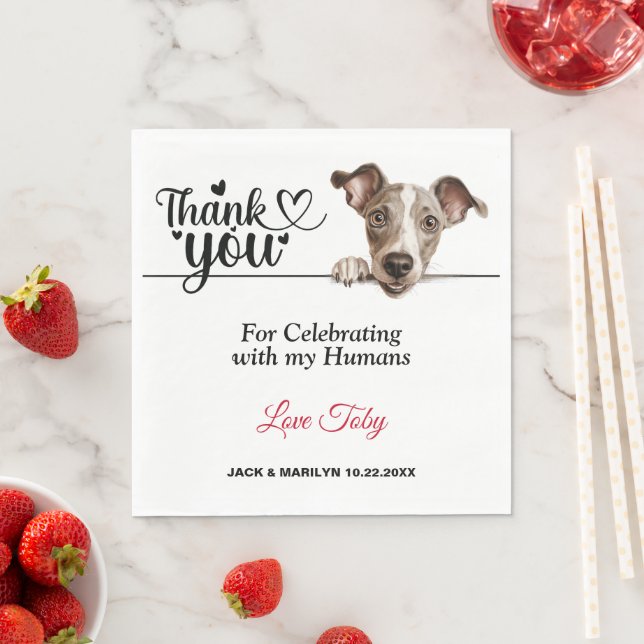 Italian Greyhound Dog Paper Napkin (Insitu)