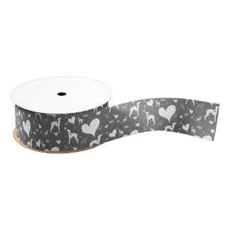 Italian Greyhound Dog Rescue Gift Ribbon  Iggy Grosgrain Ribbon