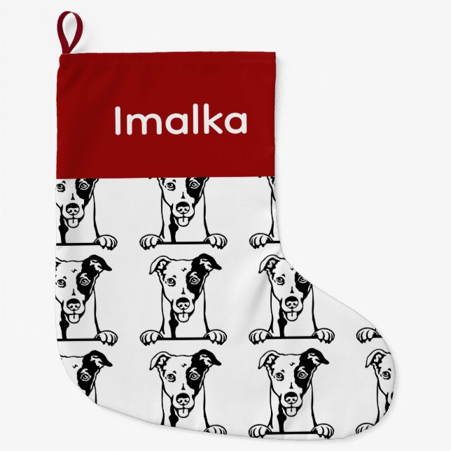 Italian Greyhound dog socks  Customised dog Socks  (Front)