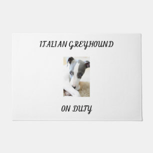 "ITALIAN GREYHOUND" DOOR MAT. DOORMAT