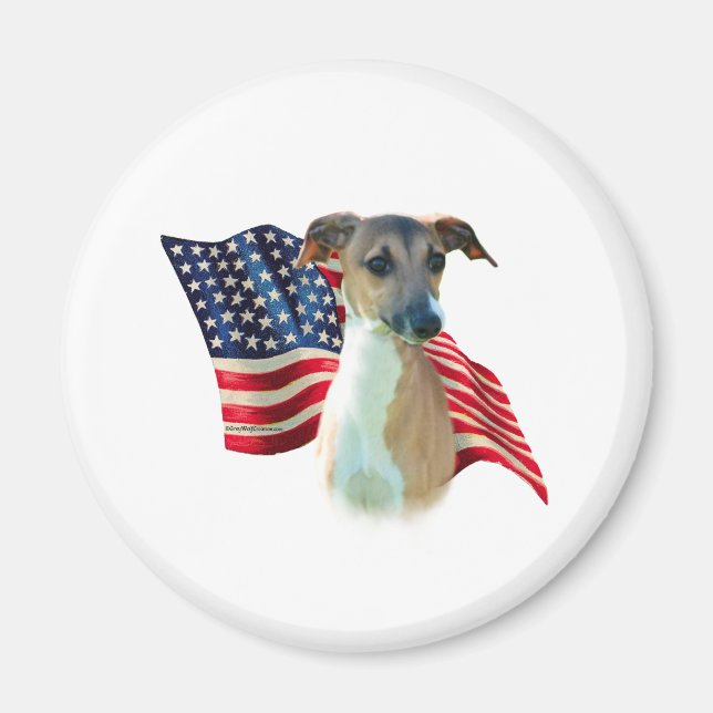 Italian Greyhound Flag Magnet (Front)