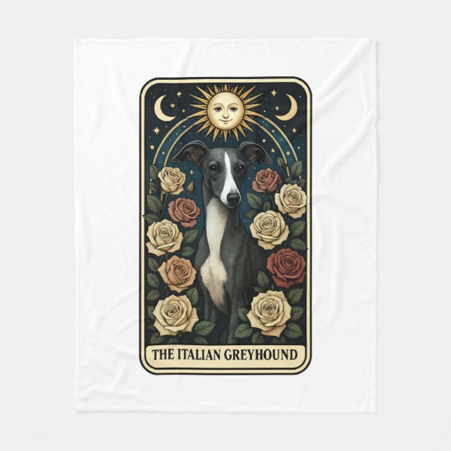 Italian Greyhound Fleece Blanket (Front)