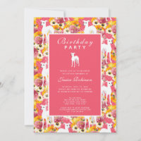 Italian Greyhound Floral Dog Lover Birthday