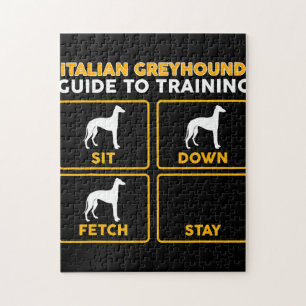 italian greyhound funny guide to training jigsaw puzzle