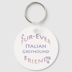 Italian Greyhound Furever Key Ring