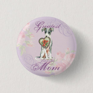 Italian Greyhound Heart Mum 3 Cm Round Badge