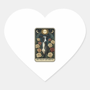 Italian Greyhound Heart Sticker