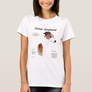 Italian Greyhound History Design T-Shirt
