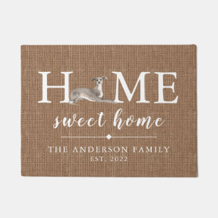Italian Greyhound Home Sweet Home Doormat
