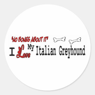 Italian Greyhound (I Love) Sticker