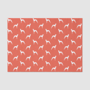 Italian Greyhound Iggie Silhouettes Pattern Tissue Paper