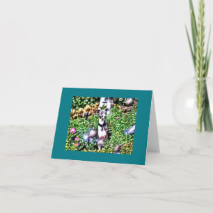 Italian Greyhound In the Garden Note Card