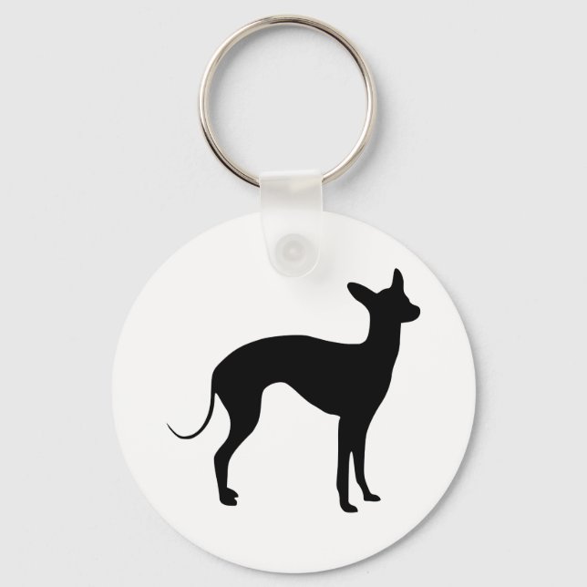 Italian Greyhound Key Ring (Front)