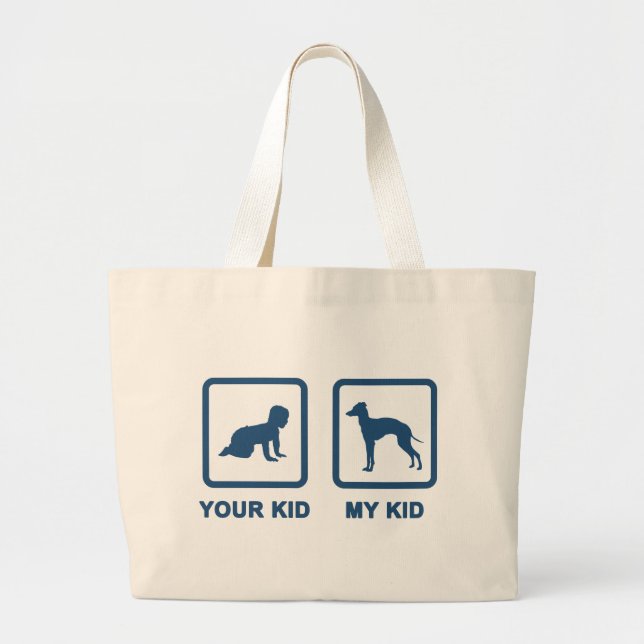 Italian Greyhound Large Tote Bag (Front)