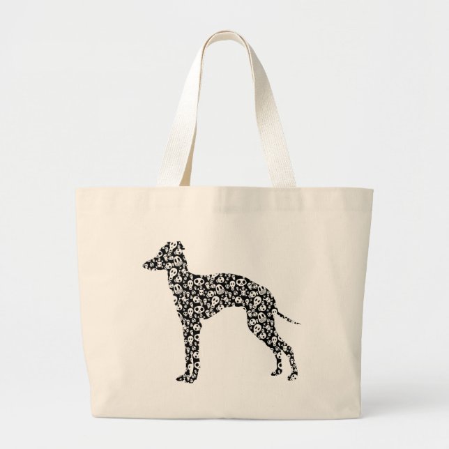 Italian Greyhound Large Tote Bag (Front)