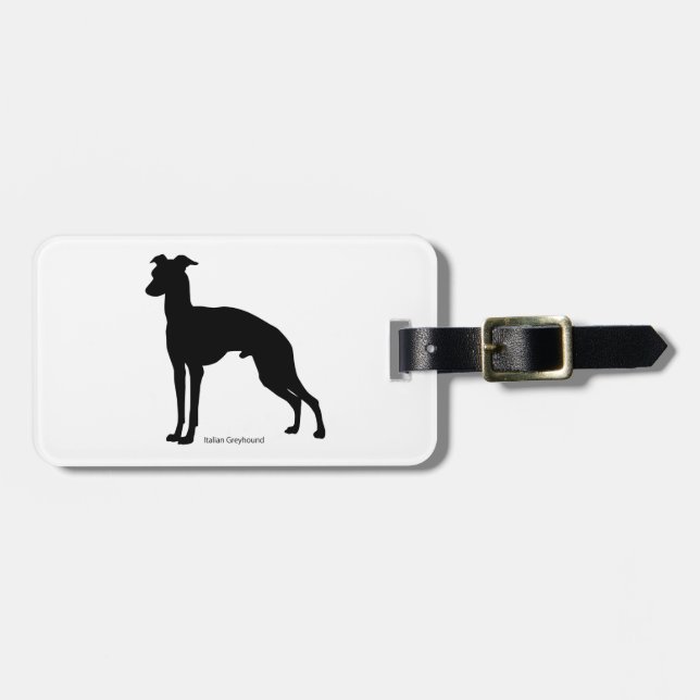Italian Greyhound Luggage tag (Front Horizontal)