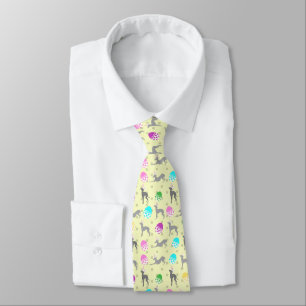 Italian Greyhound Mens Clothing Tie, Greyhound Tie