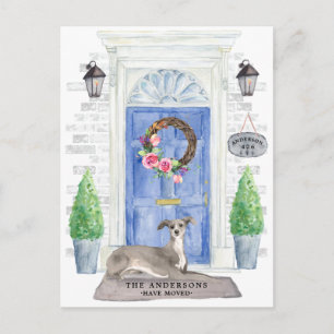 Italian Greyhound Moving Announcement Postcard