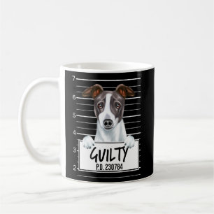 Italian Greyhound Mugshot Guilty Dog  Coffee Mug