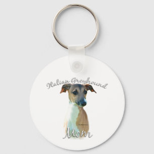 Italian Greyhound Mum 2 Key Ring