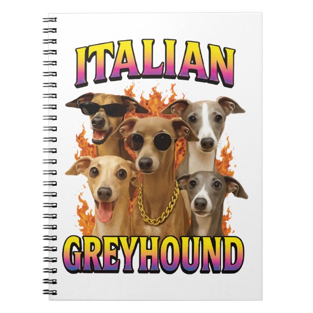 Italian Greyhound  Notebook (Front)