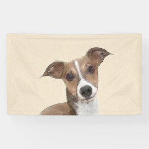 Italian Greyhound Painting - Cute Original Dog Art Banner