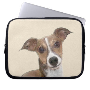Italian Greyhound Painting - Cute Original Dog Art Laptop Sleeve