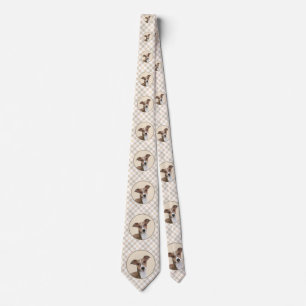 Italian Greyhound Painting - Cute Original Dog Art Tie