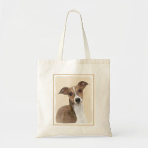 Italian Greyhound Painting - Cute Original Dog Art Tote Bag