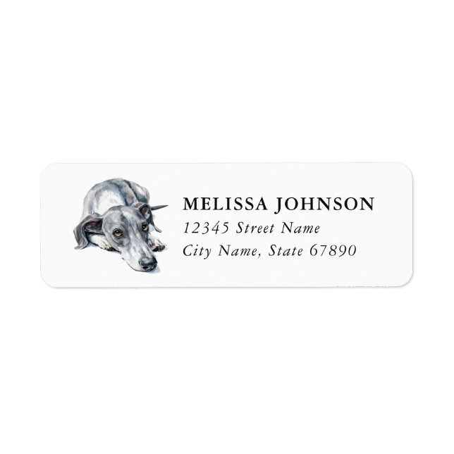 Italian Greyhound Return Address Labels (Front)