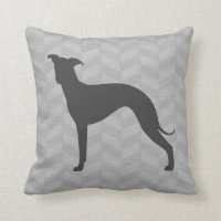 Italian Greyhound Silhouette Iggy Dog Herringbone