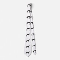 Italian Greyhound silhouette in black