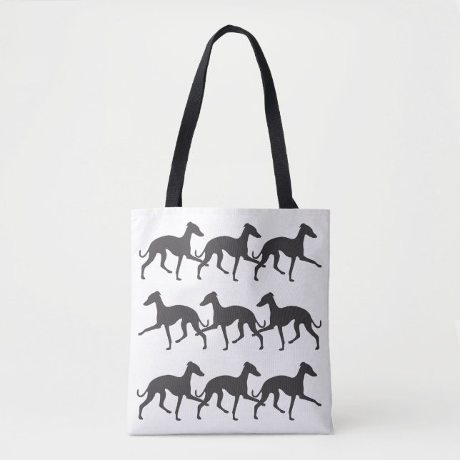 Italian Greyhound Silhouettes Tote Bag (Front)