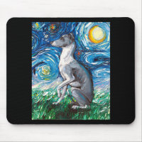 Italian Greyhound Starry Night Whippet Dog Art