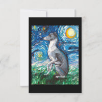 Italian Greyhound Starry Night Whippet Dog Art