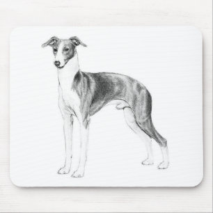 Italian Greyhound Style Mouse Pad