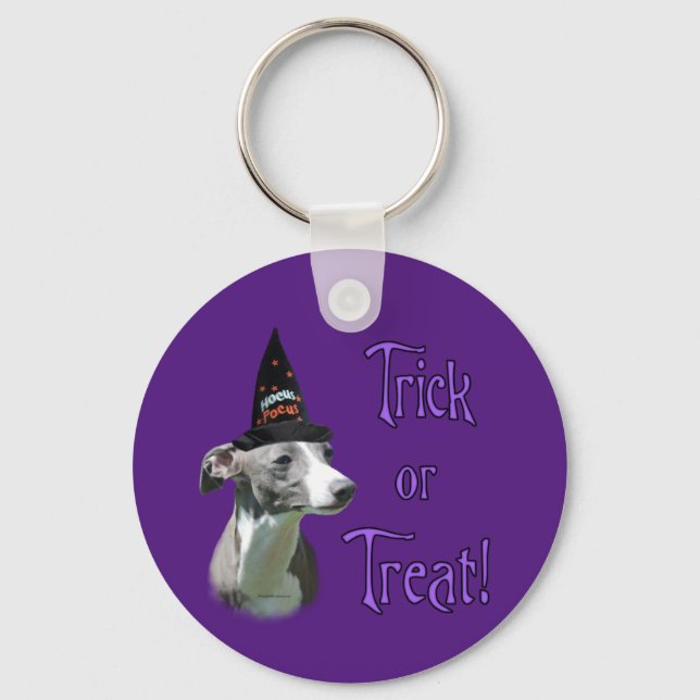 Italian Greyhound Trick Key Ring (Front)