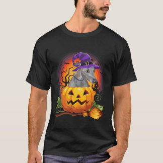 Italian Greyhound Witch Pumpkin Halloween- Dog Lov T-Shirt