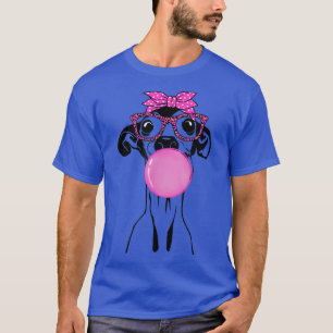 Italian Greyhound with bubble gum bandanna glasses T-Shirt