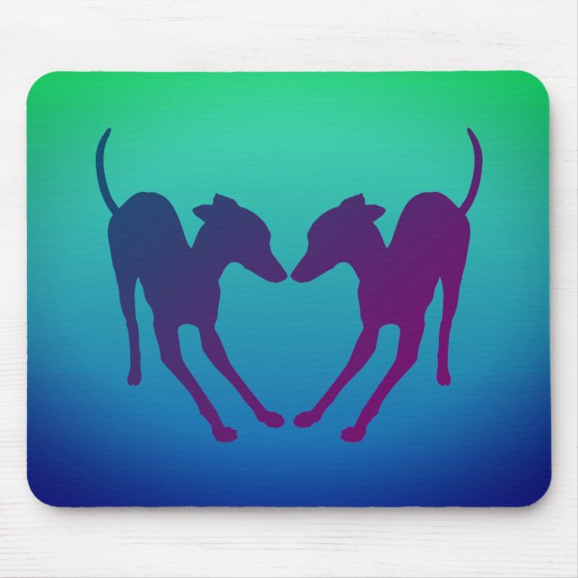 Italian Greyhounds Playful IGs Mouse Pad (Front)