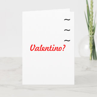Italian Guy's Valentine Holiday Card