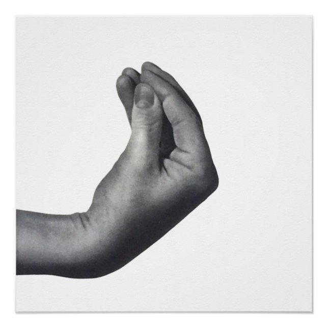 Italian Hand Poster (Front)