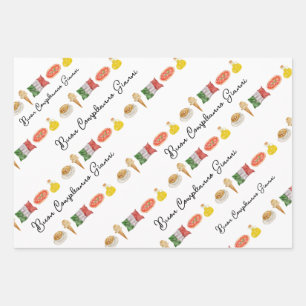Italian Happy Birthday , Buon Compleanno gift wrap