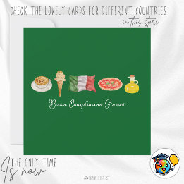 Italian Happy Birthday Card, Buon Compleanno Card, Holiday Card