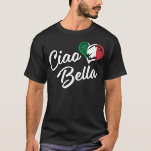 Italian Heart Ciao Bella Script Cute Italia T-Shirt