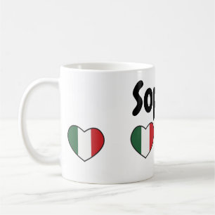 Italian heart with customizable name - Mug