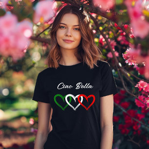 Italian Hearts   Ciao Bella   Your text T-Shirt