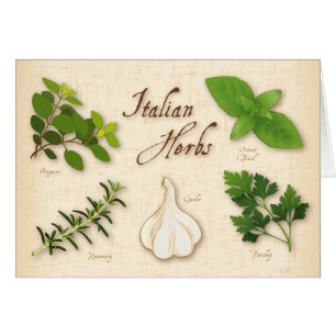 Italian Herbs Greeting Card