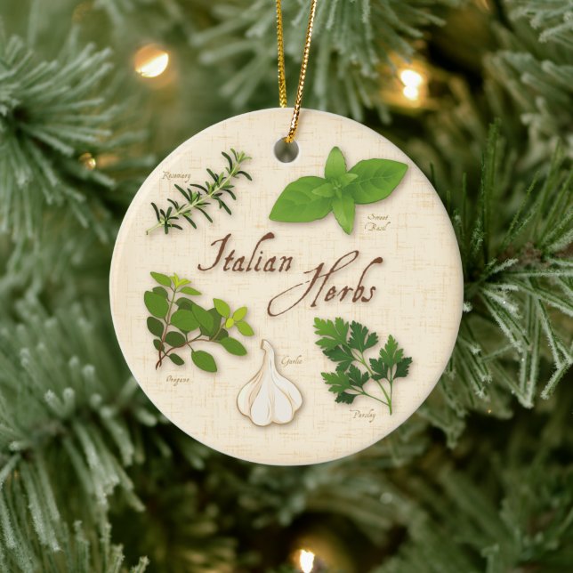 Italian Herbs Ornament (Tree)
